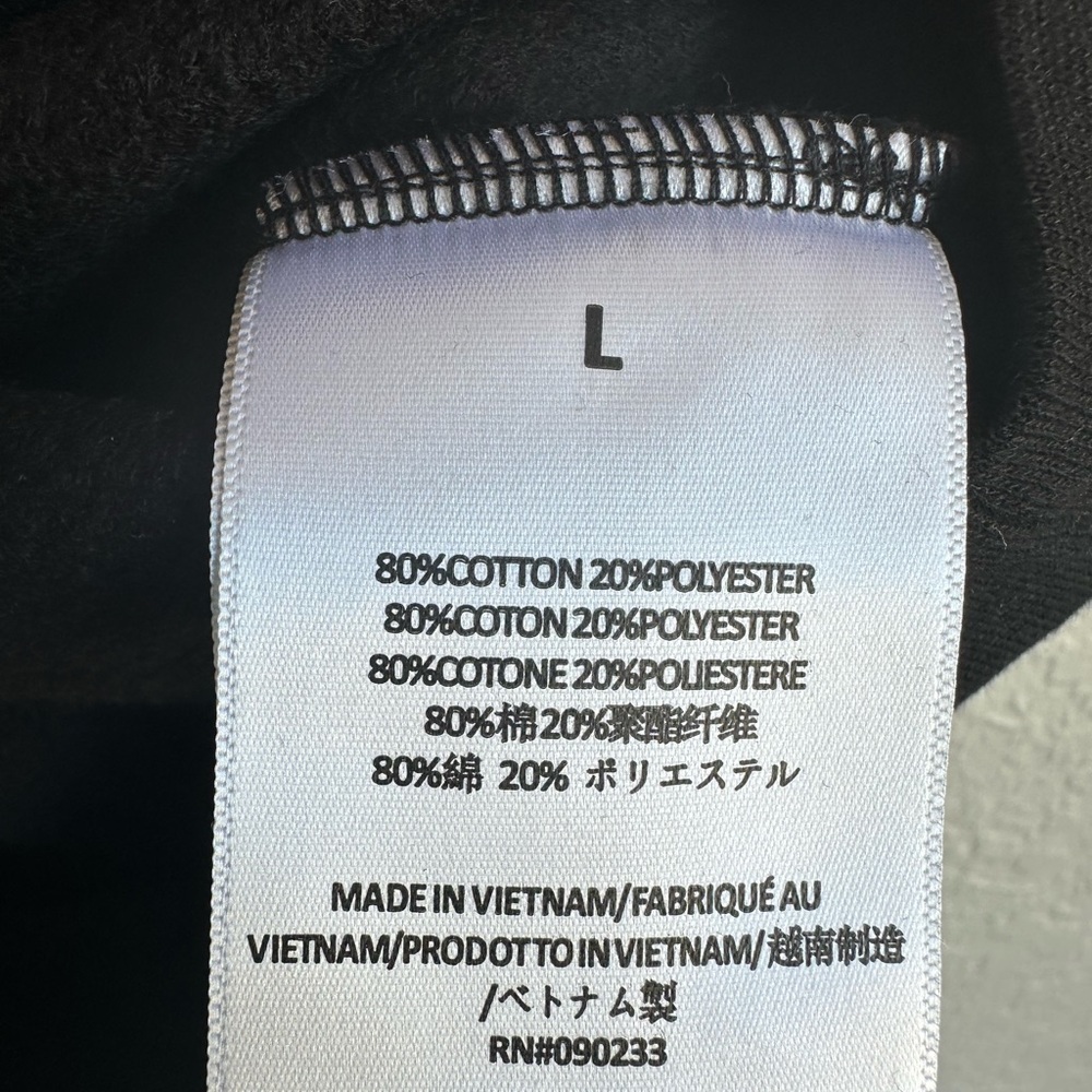 NWT Fear Of God Essentials Hoodie Stretch Limo Black - Men’s Large w/ Bag - Picture 5 of 9
